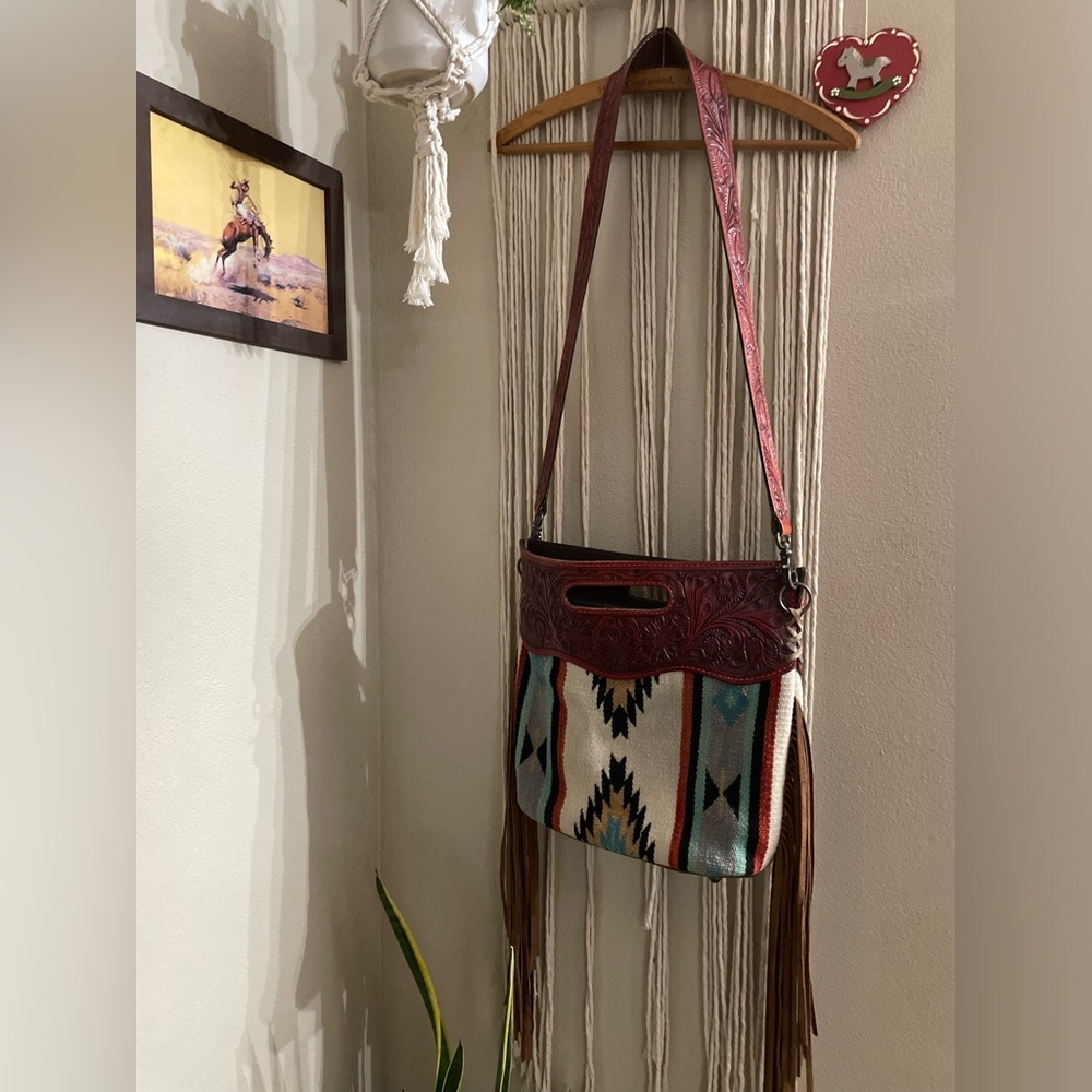 Leather Fringe Bag